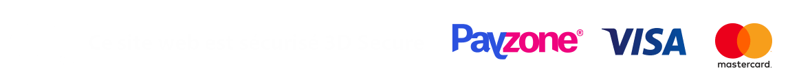 Ce site web est securise 3D Secure - Payzone, Visa, Mastercard